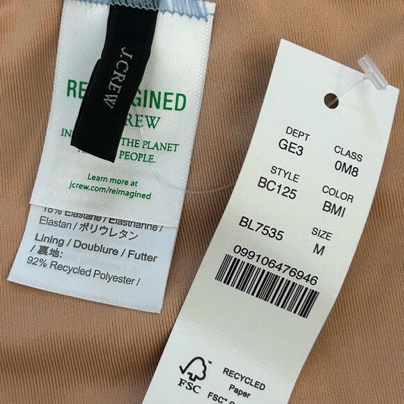 J. Crew Mid-Rise High Cut Leg Cheeky Bikini Swim Bottom in Pale Blue BC125 NWT - Picture 6 of 15